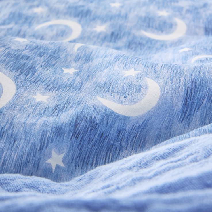 Parure de lit enfant imprimée en percale de coton, taies carrées, PETIT REVEUR