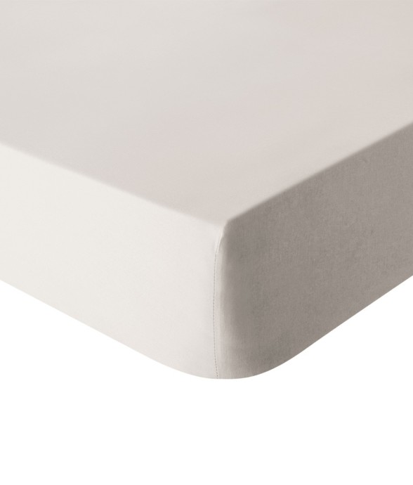 Drap housse uni en coton,...