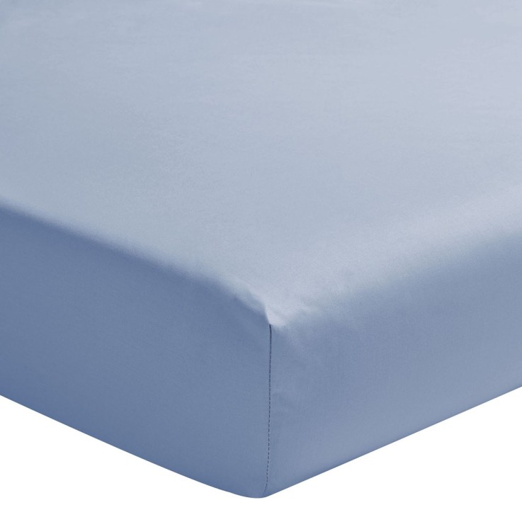Drap housse uni en percale de coton, bonnet de 30 cm, PREMIÈRE