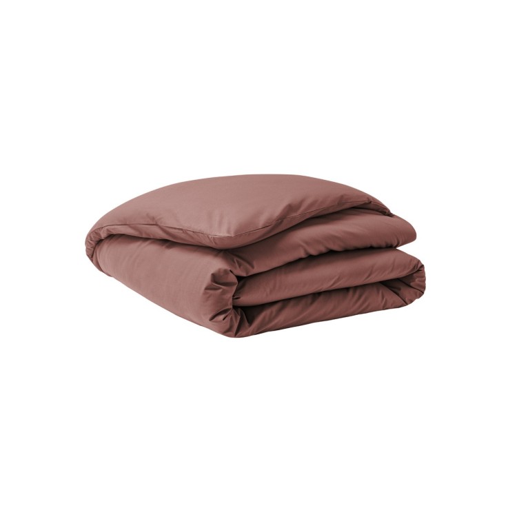 Parure de lit unie en percale de coton, taies carrées, PREMIÈRE