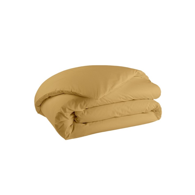 Parure de lit unie en percale de coton, taies rectangles, PREMIÈRE