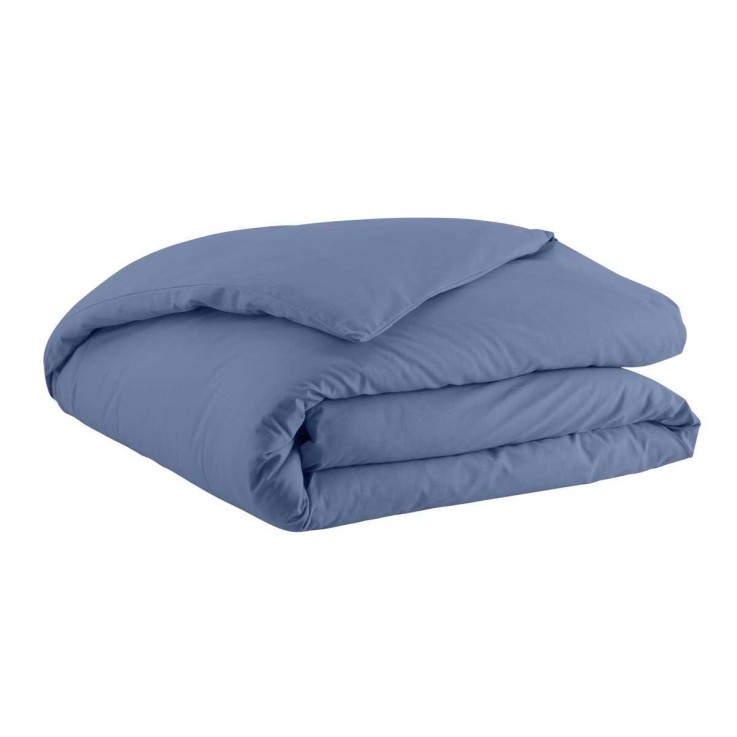 Parure de lit Housse de couette + taies carrées unie en coton, TOUT DOUX