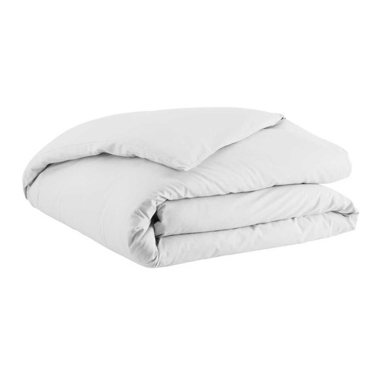 Parure de lit unie en coton, taies rectangles, TOUT DOUX