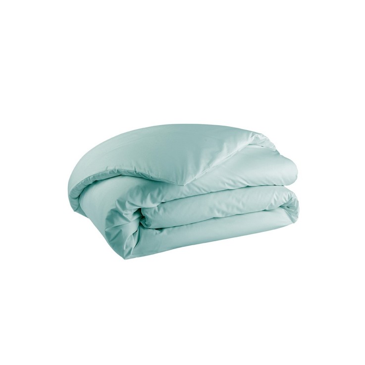 Parure de lit unie en percale de coton, taies rectangles, PREMIÈRE