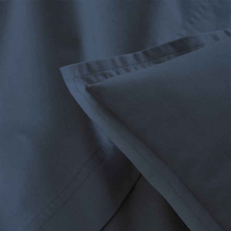 Parure de lit unie en percale de coton, taies rectangles, PREMIÈRE