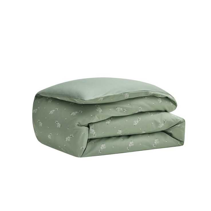 Parure de lit enfant imprimée en percale de coton, taies carrées, CUEILLETTE