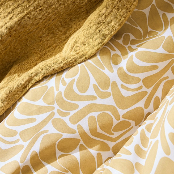 Parure de lit imprimée en percale de coton, taies rectangles, HERA