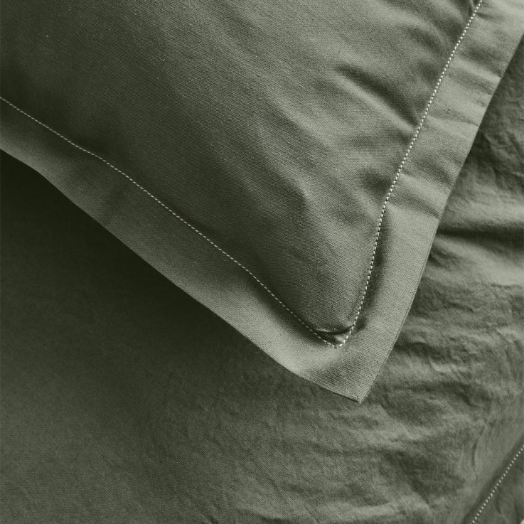 Drap plat uni en coton, TOUT DOUX