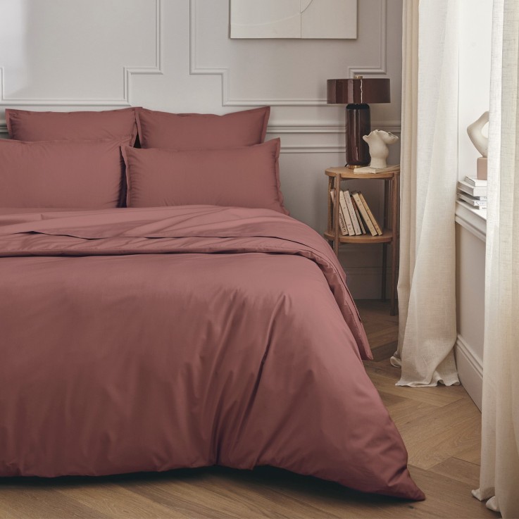 Drap plat uni en percale de coton, PREMIÈRE