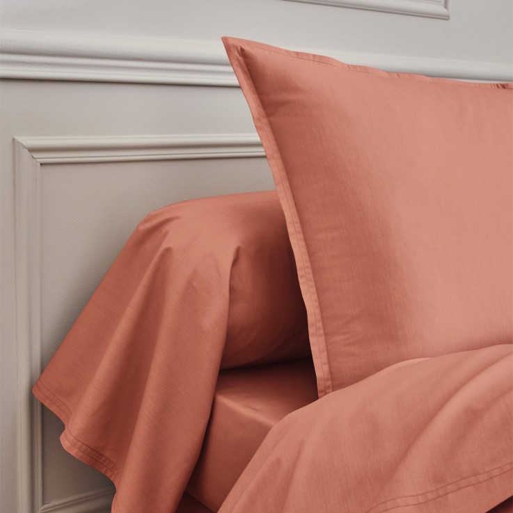 Drap plat uni en percale de coton, PREMIÈRE