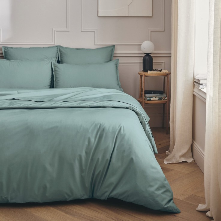 Drap plat uni en percale de coton, PREMIÈRE