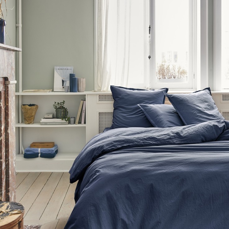 Drap plat uni en coton, TOUT DOUX