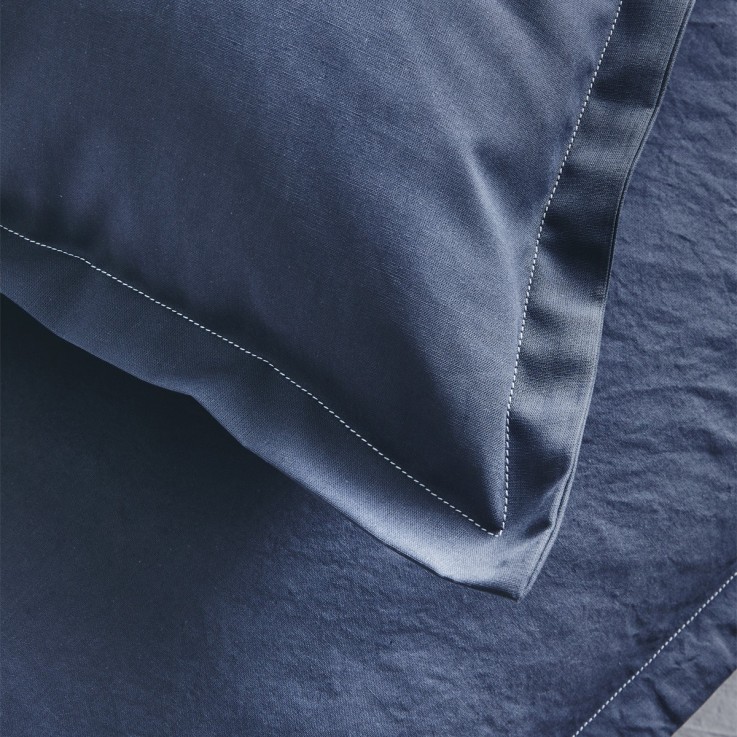 Drap plat uni en coton, TOUT DOUX