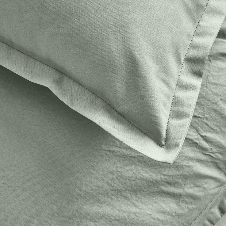 Drap plat uni en coton, TOUT DOUX