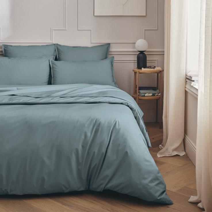 Drap plat uni en percale de coton, PREMIÈRE
