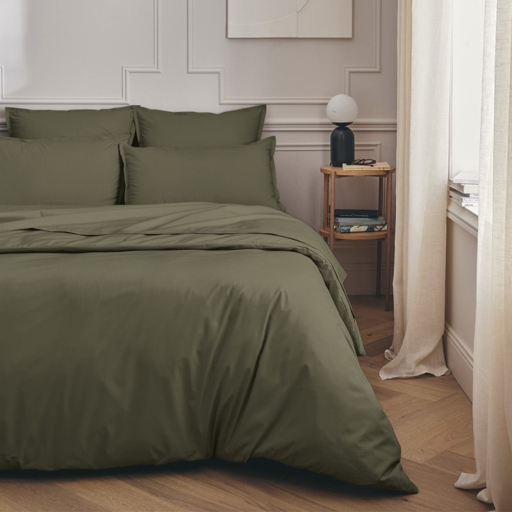 Drap plat uni en percale de coton, PREMIÈRE