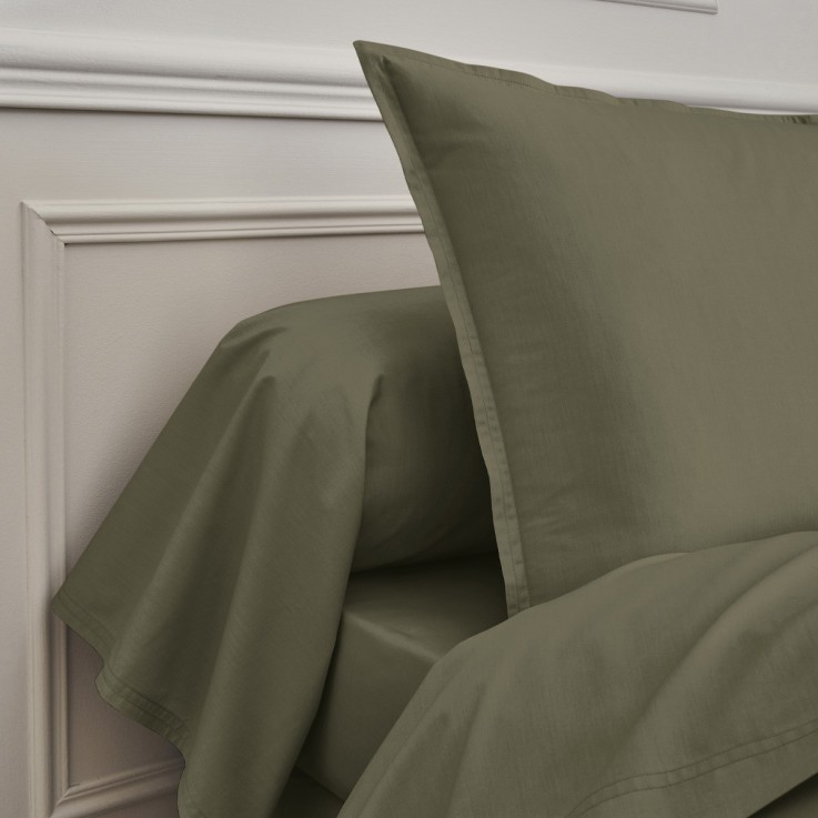 Drap plat uni en percale de coton, PREMIÈRE