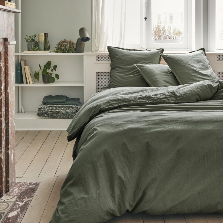 Housse de couette unie en coton, TOUT DOUX