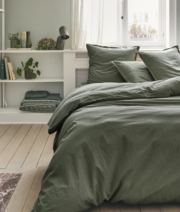 Housse de couette unie en...