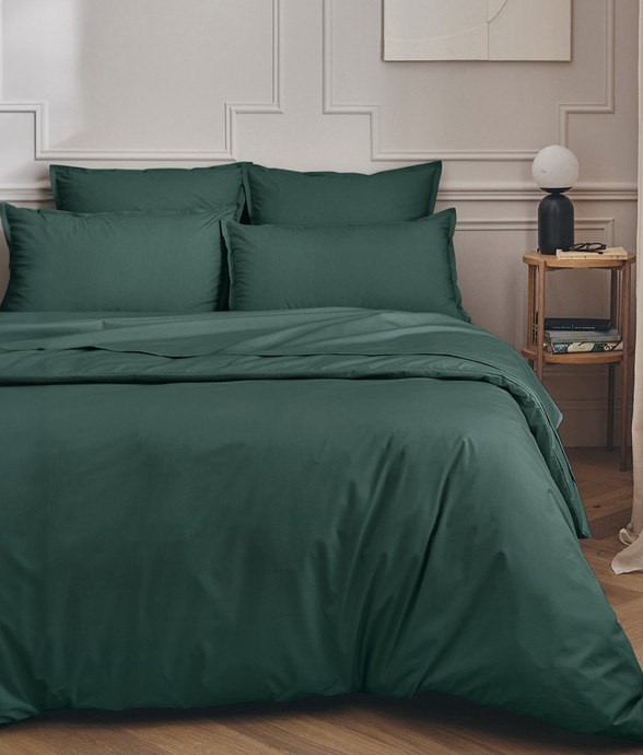 Housse de couette unie en...