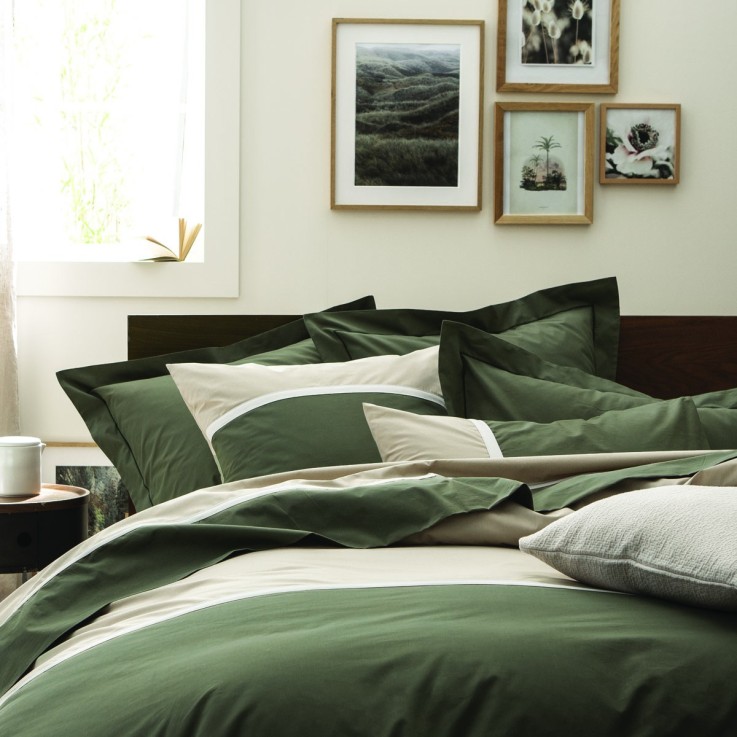 Housse de couette en percale de coton, TOI&MOI ESSENTIEL