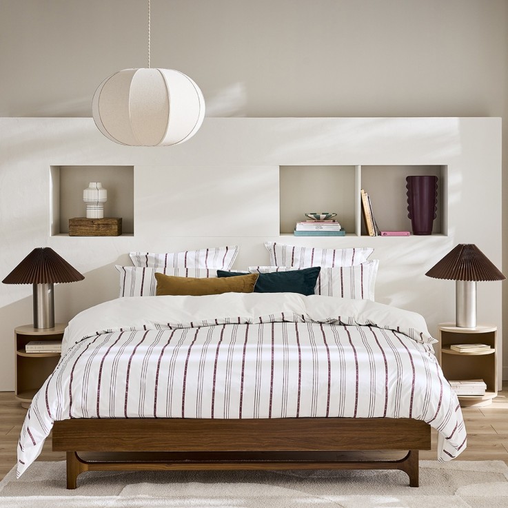 Housse de couette imprimée en percale de coton, EPURE