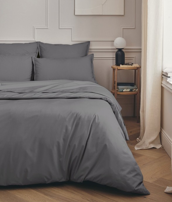 Housse de couette unie en...