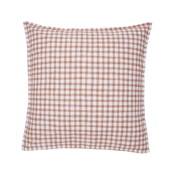 Taie d'oreiller imprimée en percale de coton, VICHY