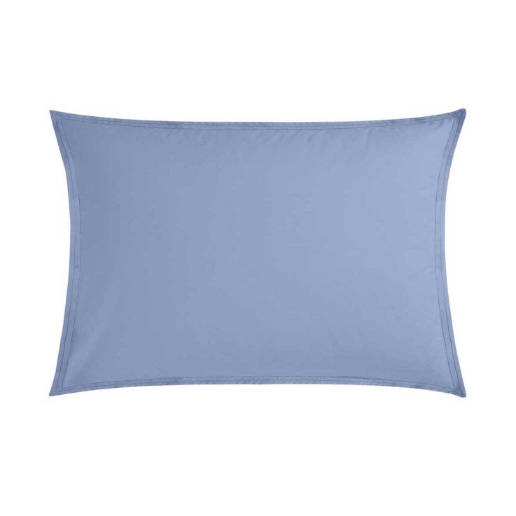 Taie d'oreiller bicolore en percale de coton, RENDEZ-VOUS OLYMPE