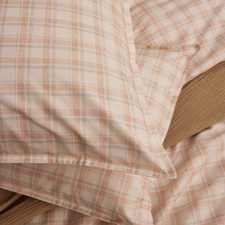 Taie d'oreiller imprimée en percale de coton, CADENCE