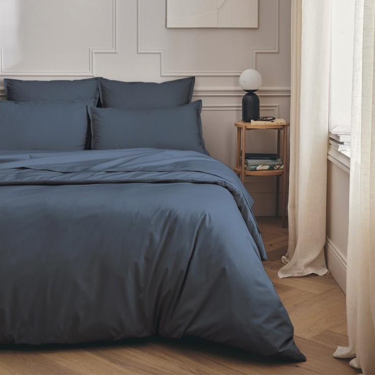 Taie de traversin unie en percale de coton, PREMIÈRE