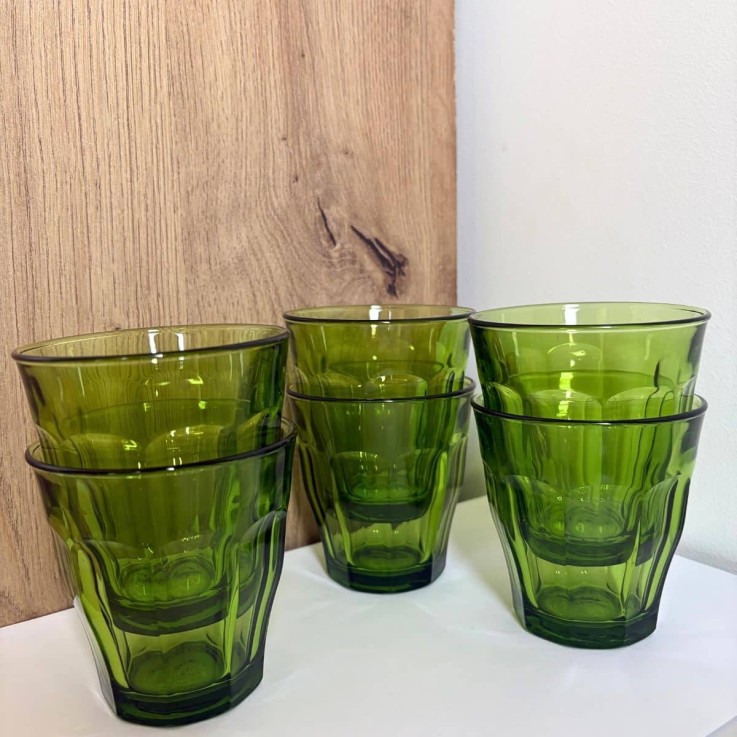 Lot de 6 verres Picardie vert - Duralex
