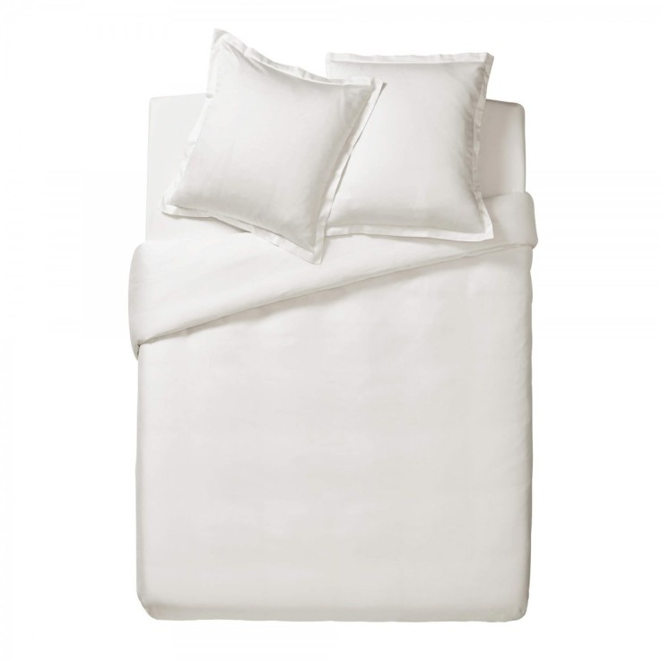 Housse de couette unie en satin de coton, TRIUMPH LINE