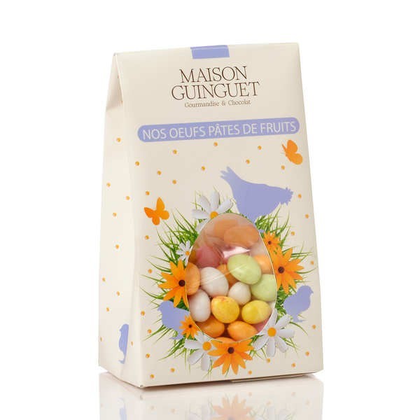 Oeufs multicolores fourrés de pâte de fruits - Sachet de 120g