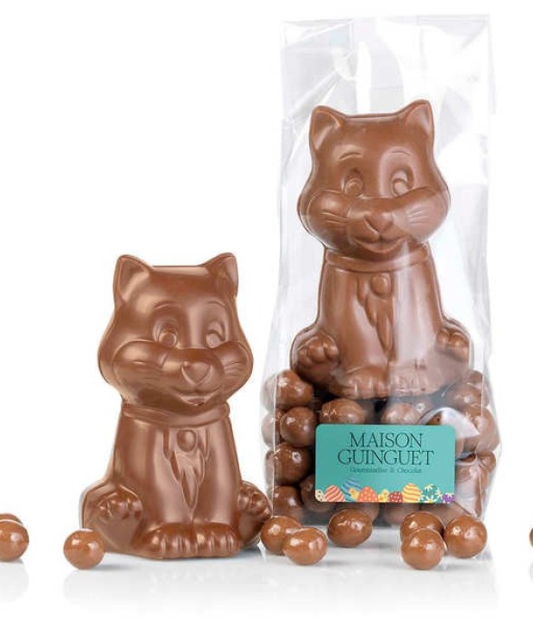 Chaton en chocolat au lait...