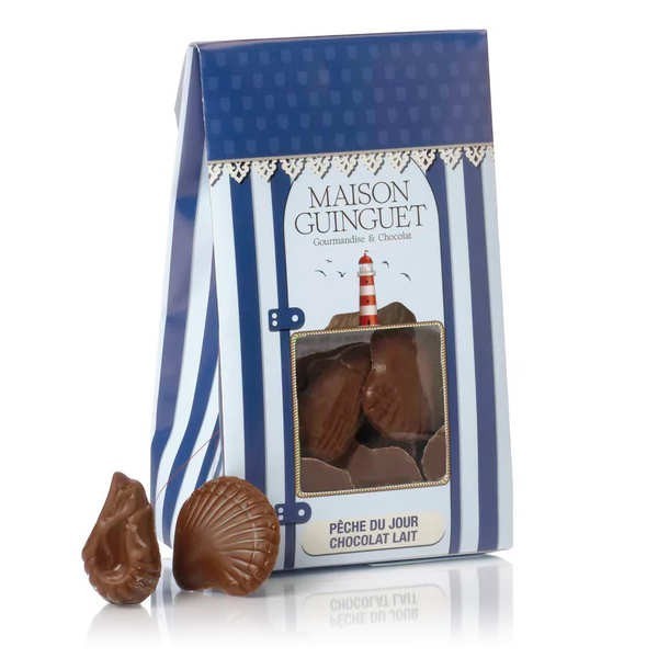 La pêche du jour - Fritures en chocolat au lait 36% - Boîte de 120g