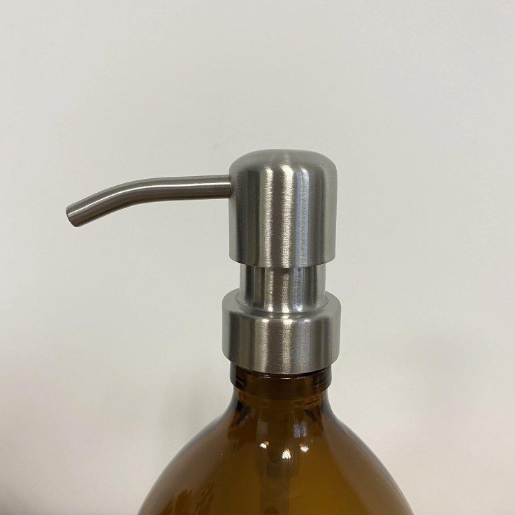 Pompe pour flacon en verre