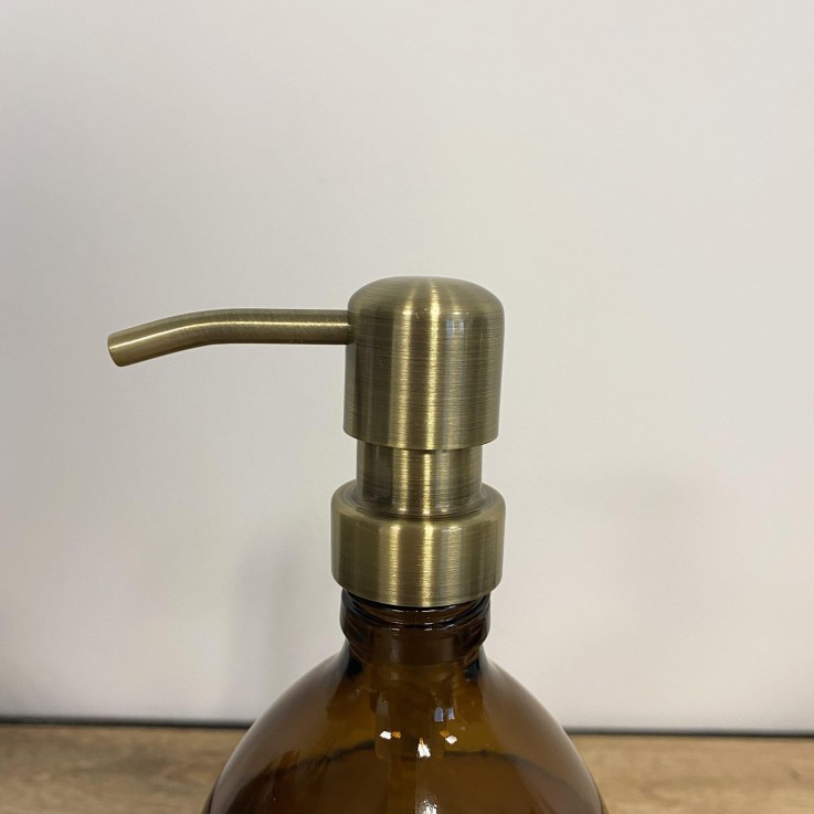 Pompe pour flacon en verre