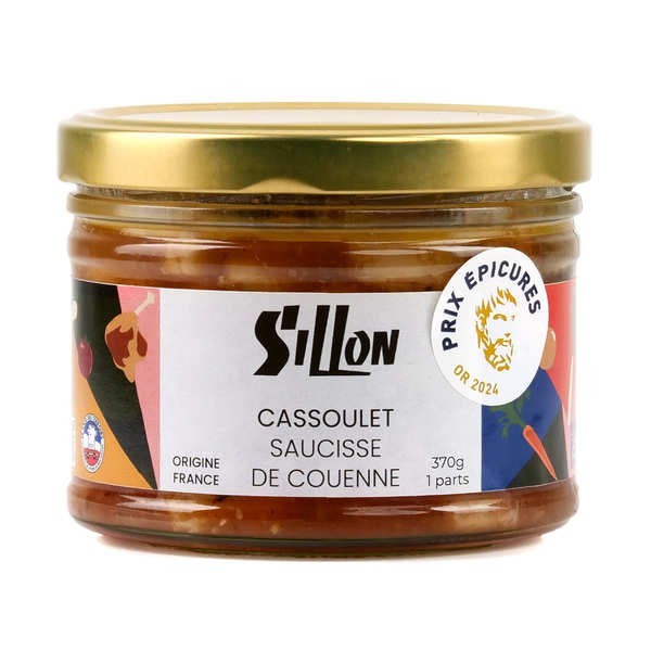 Cassoulet saucisse de couenne et manchon de canard - Pot de 370g (1 part)