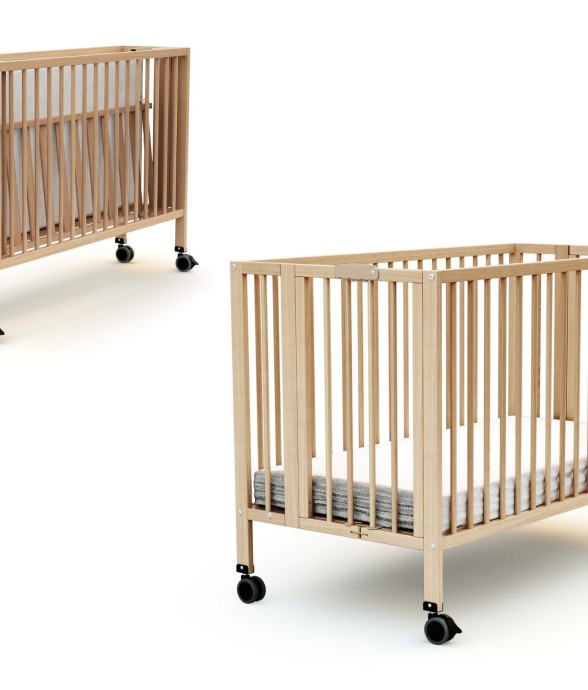 Lit bébé pliant en bois FLOW
