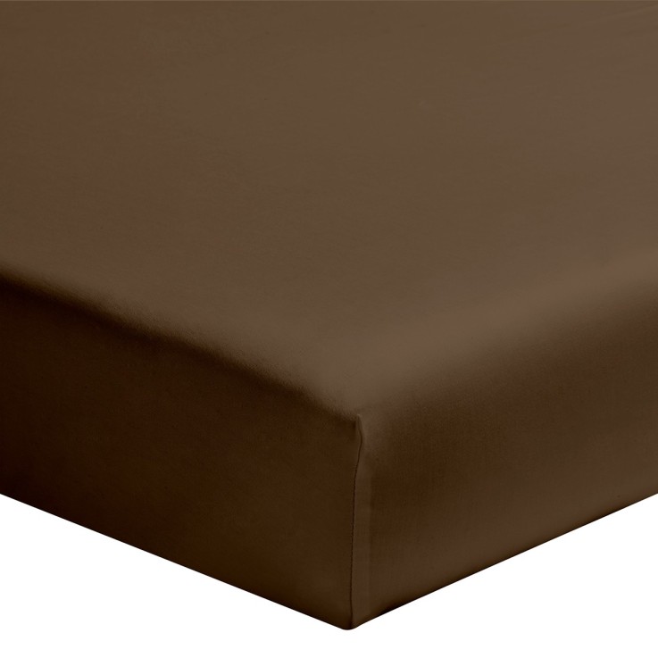 Drap housse uni en coton, bonnet 32 cm, LES UNIS
