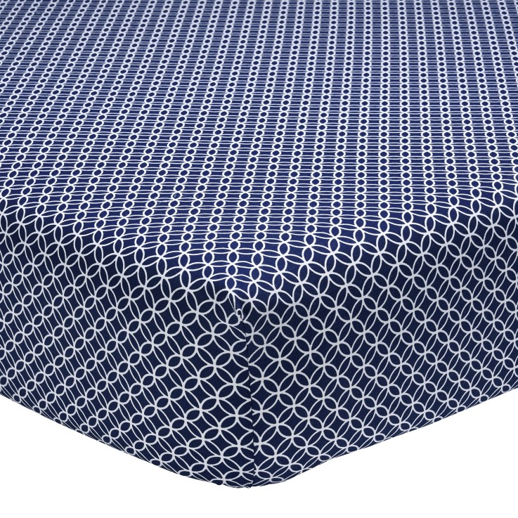 Drap housse imprimé en viscose de bambou, CLAUDIA