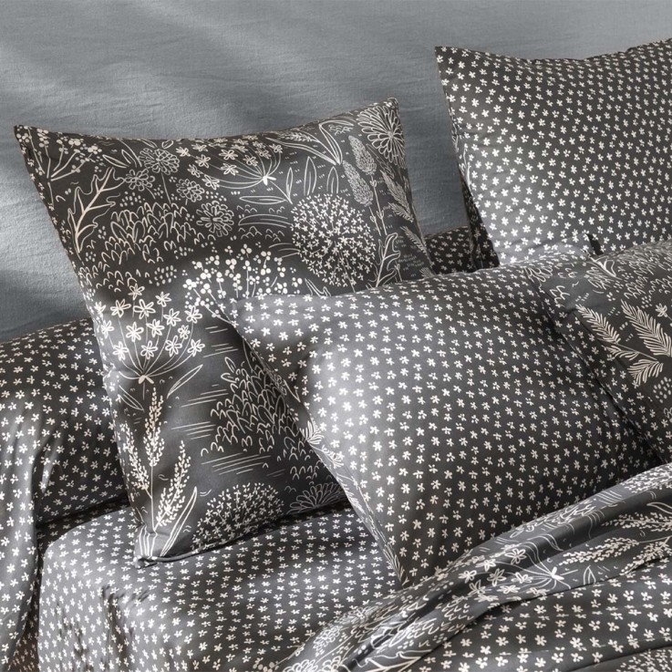 Drap housse imprimé en lyocell, HORTENSE