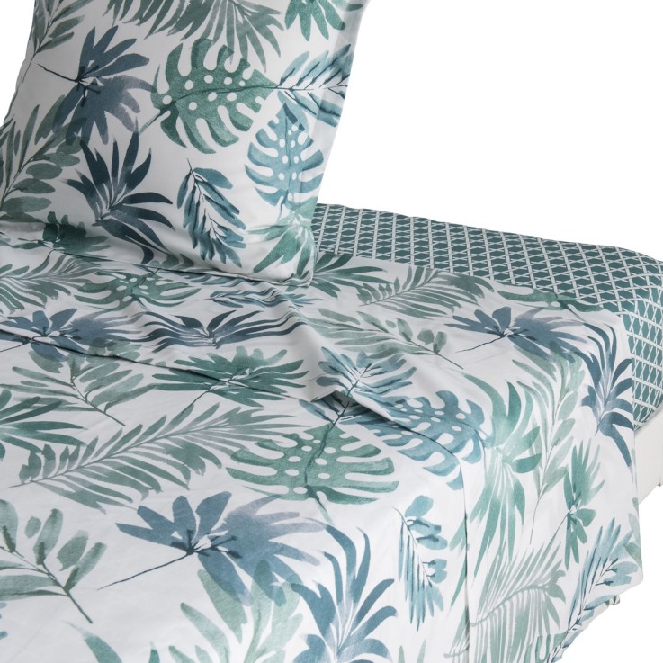 Drap housse imprimé en lyocell, ANGELE