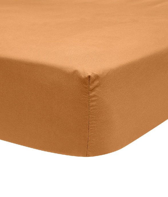 Drap housse uni en percale...