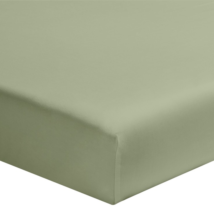 Drap housse uni en coton, bonnet 32 cm, LES UNIS