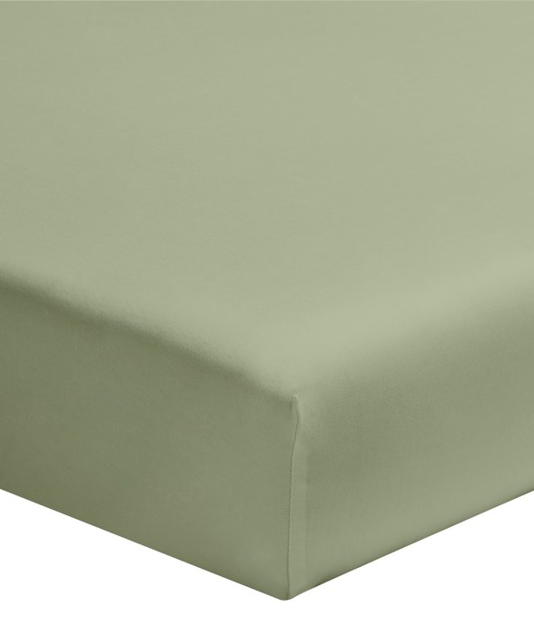 Drap housse uni en coton,...