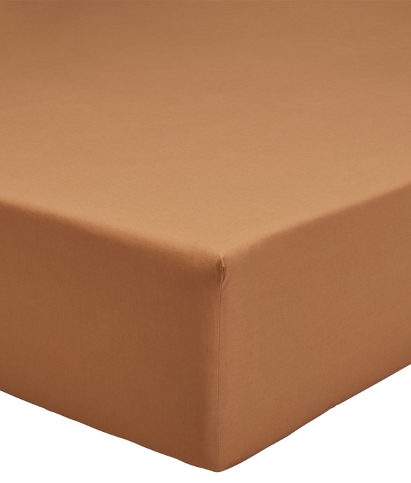 Drap housse uni en percale...