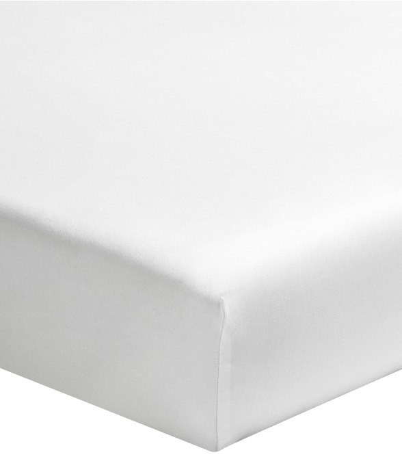 Drap housse uni en coton,...