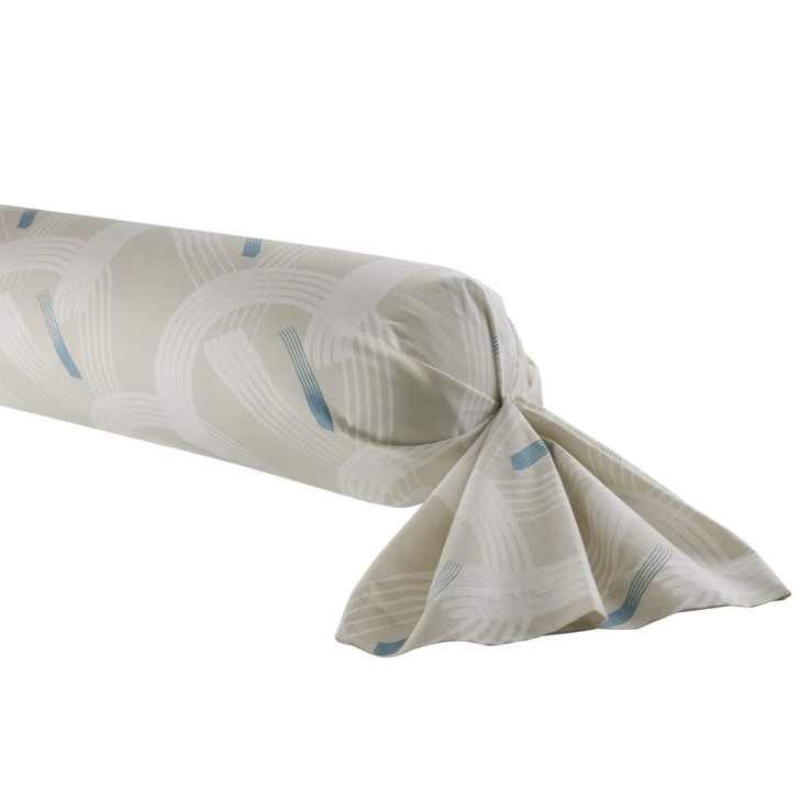 Taie de traversin imprimée en coton, GABIN